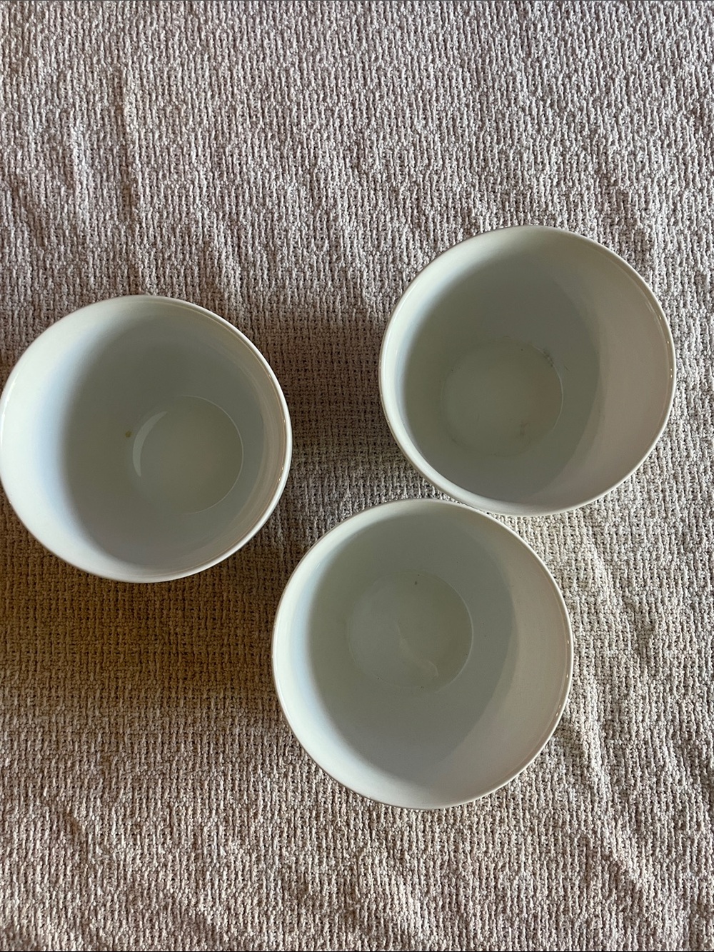 Classic White Ceramic Serving Bowls - Set of 3